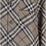 CAMICIA IN SETA CON MOTIVO CHECK 8117022 LINDEN IP CHECK BURBERRY 