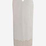 ABITO IN COTONE CON DETTAGLIO IN PIZZO 6261K21078 White CARVEN 