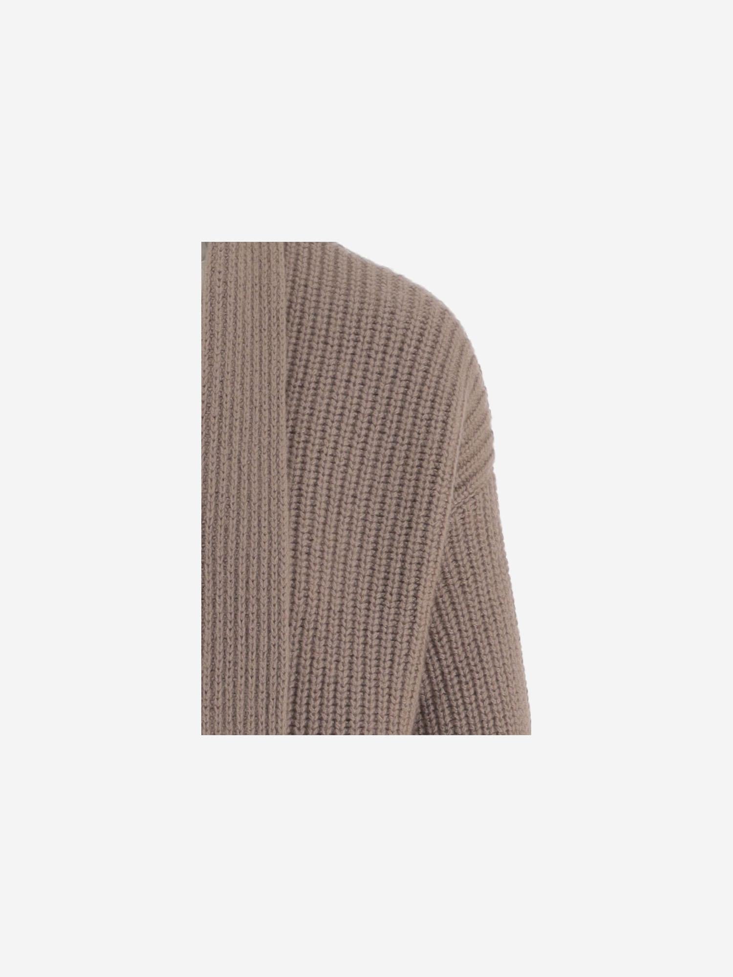 CARDIGAN IN CASHMERE CON LAVORAZIONE A COSTE R2C132 414 BRUNO MANETTI 