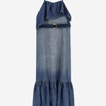 ABITO IN DENIM CON VOLANT 106626 A388PJC PINKO 