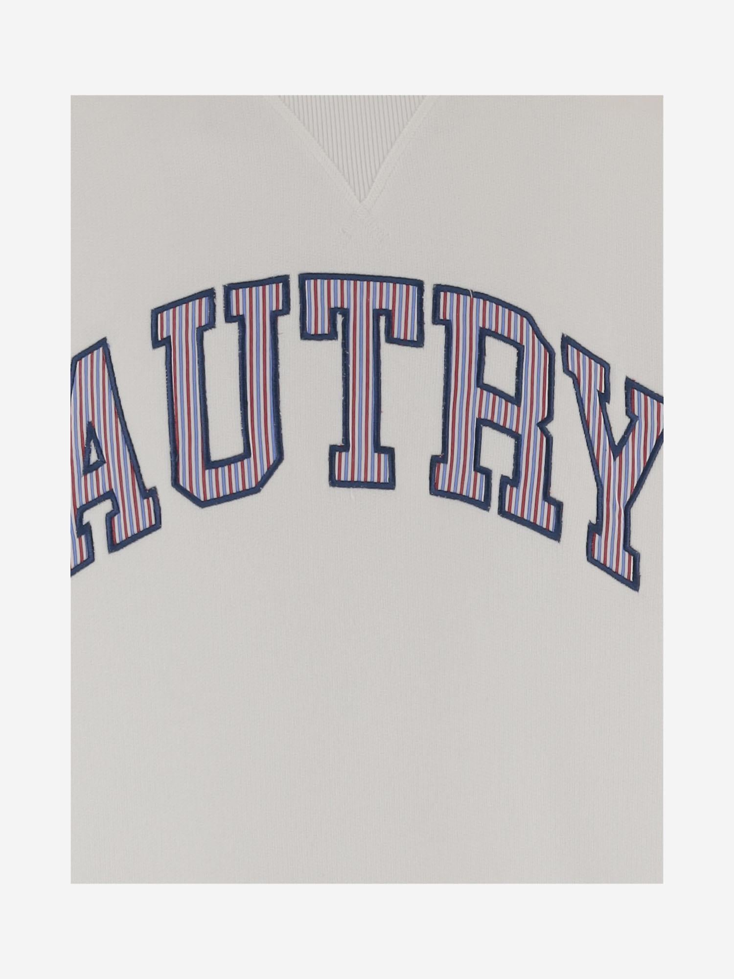 FELPA IN COTONE CON LOGO SWPX036W JERSEYWHITE AUTRY 