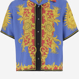 CAMICIA IN SETA STAMPATA 1024642 1A179565UG70 VERSACE 