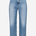 JEANS IN COTONE CON DETTAGLIO LOGO 1020576 1A163861D190 VERSACE 