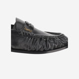 MOCASSINI LE LOAFER IN PELLE LUCIDA 766876 AA00K1000 SAINT LAURENT 