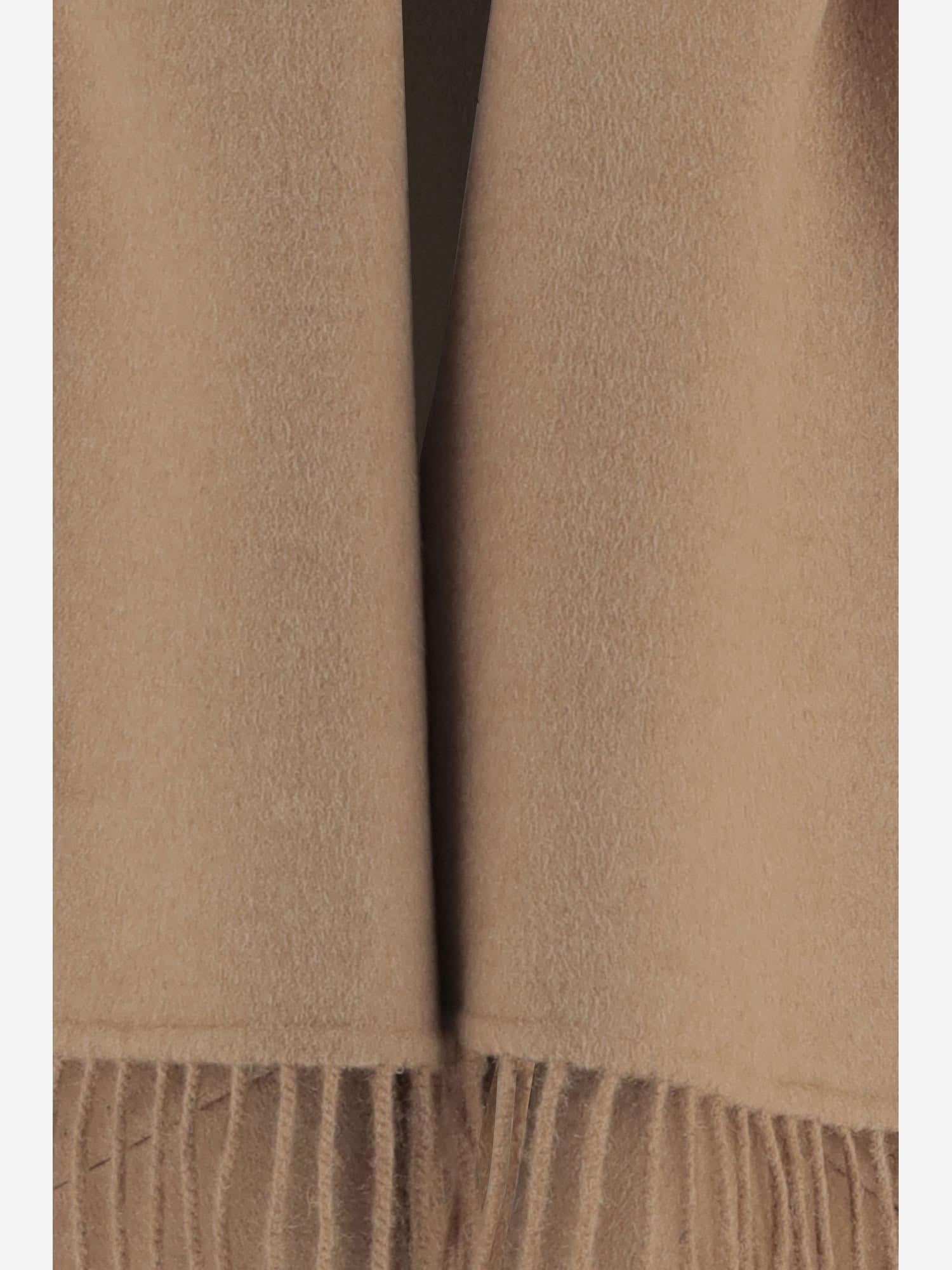 CAPPOTTO IN PURA CAMMELLO CON FRANGE MXMABILITA 001 MAX MARA 