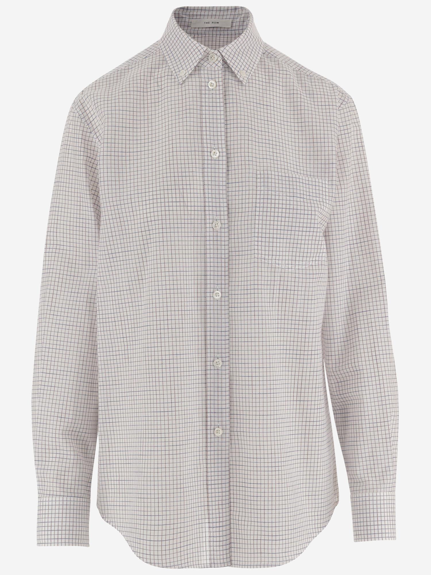 CAMICIA DALAN IN COTONE CON MOTIVO A QUADRI 11211W5073 WBR THE ROW 