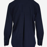 CAMICIA IN SETA STRETCH V101013150 403CBL VINCE 