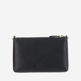 POCHETTE IN PELLE CON LOGO 104277 A0F1Z99Q PINKO 