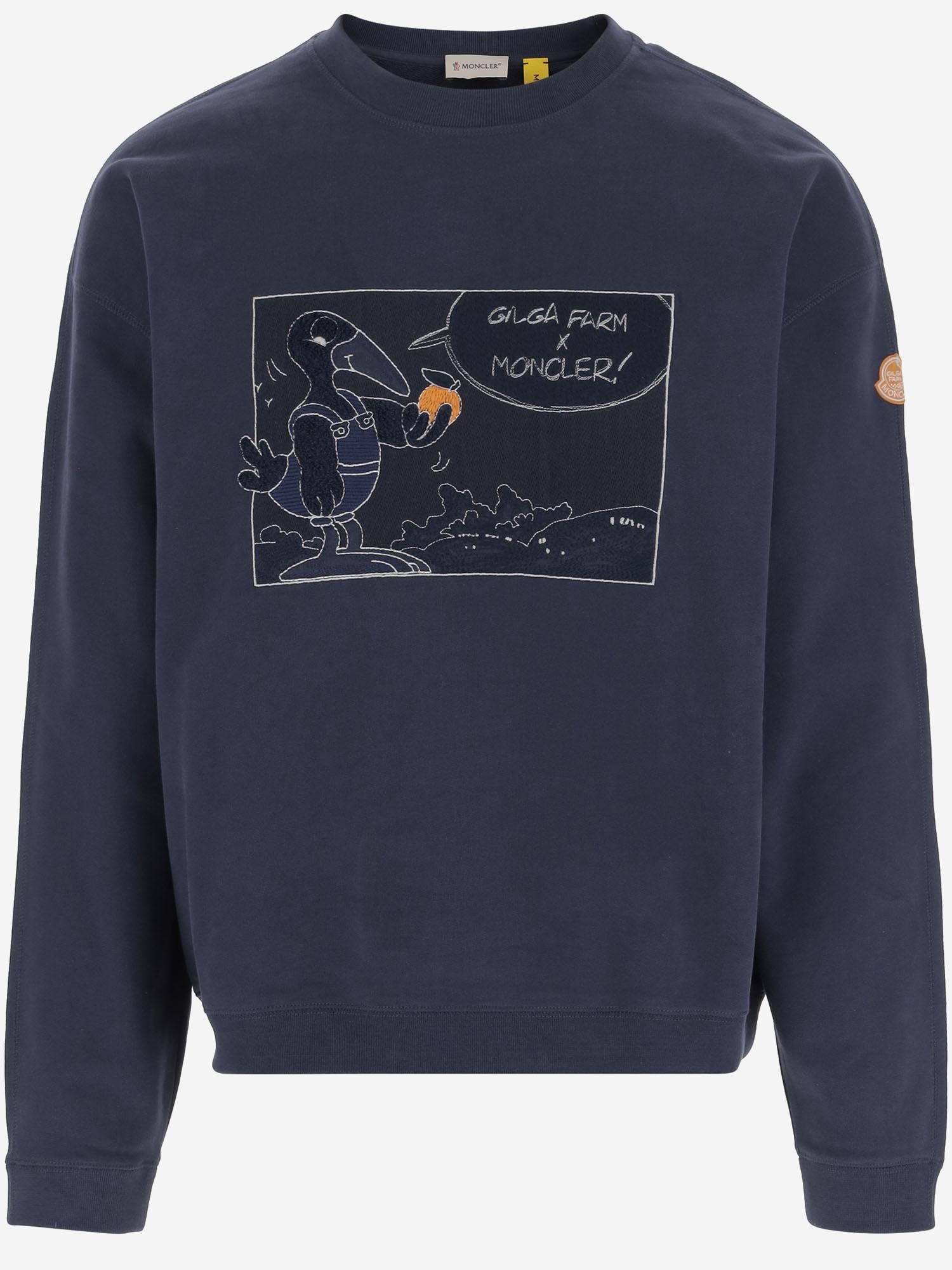 FELPA IN COTONE MONCLER X GILGA FARM BY DONALD GLOVER 8G0000289AUJ 786 MONCLER 