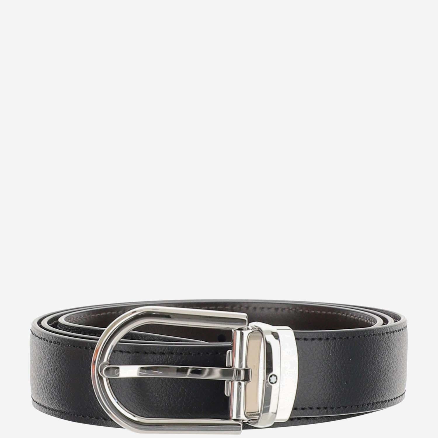 CINTURA REVERSIBILE IN PELLE 222371 BLACK/EBONY MONTBLANC 