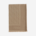 Sciarpa FF IN SETA E LANA FXT069 AJW7F0QB8 FENDI 