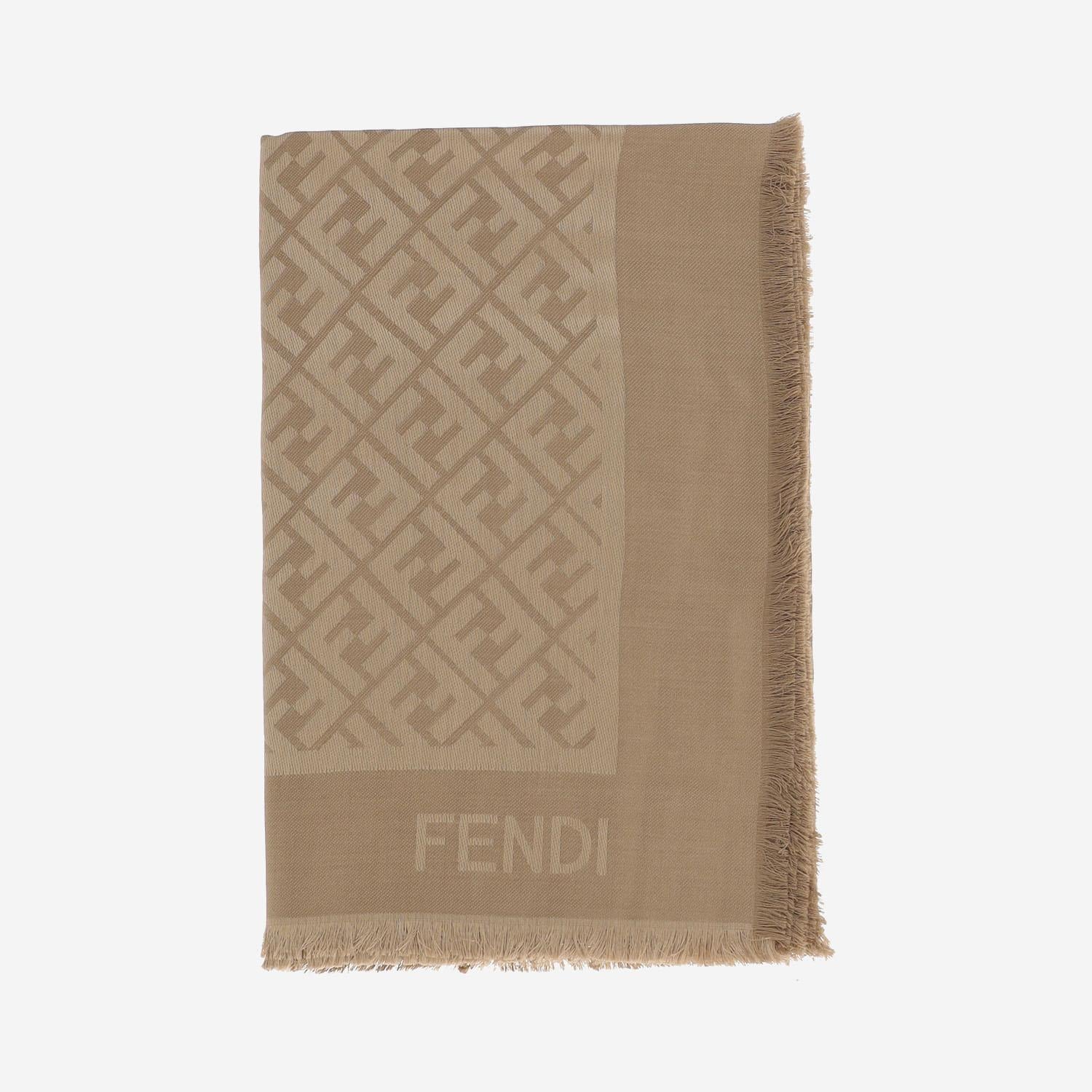 Sciarpa FF IN SETA E LANA FXT069 AJW7F0QB8 FENDI 