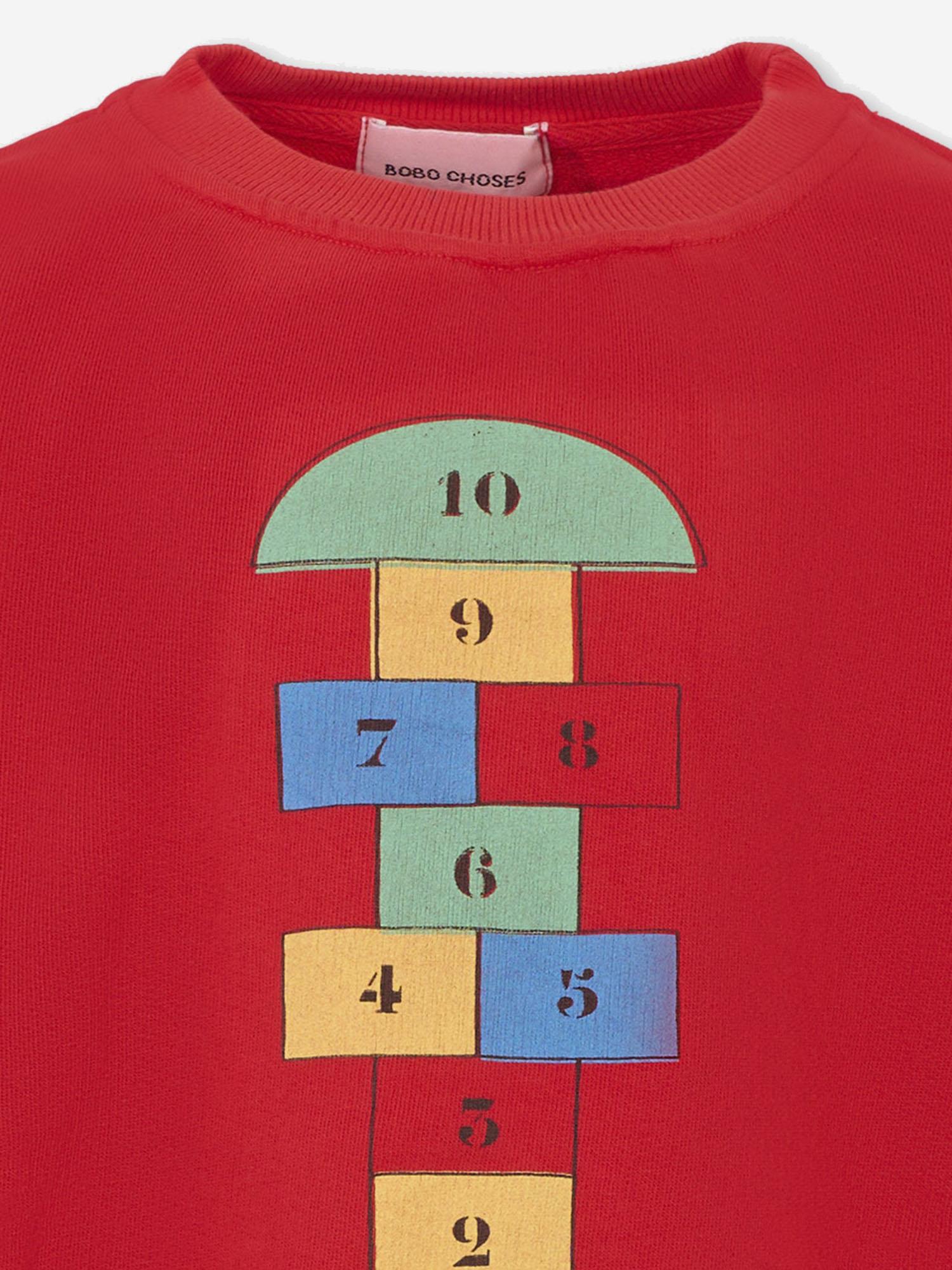 FELPA IN COTONE CON STAMPA B225AC036  BOBO CHOSES KIDS 