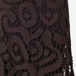 GONNA MIDI IN CROCHET GEOMETRICO IN MISTO VISCOSA 106353 A354M05 PINKO 