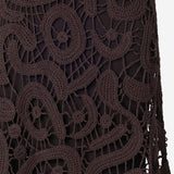 GONNA MIDI IN CROCHET GEOMETRICO IN MISTO VISCOSA 106353 A354M05 PINKO 