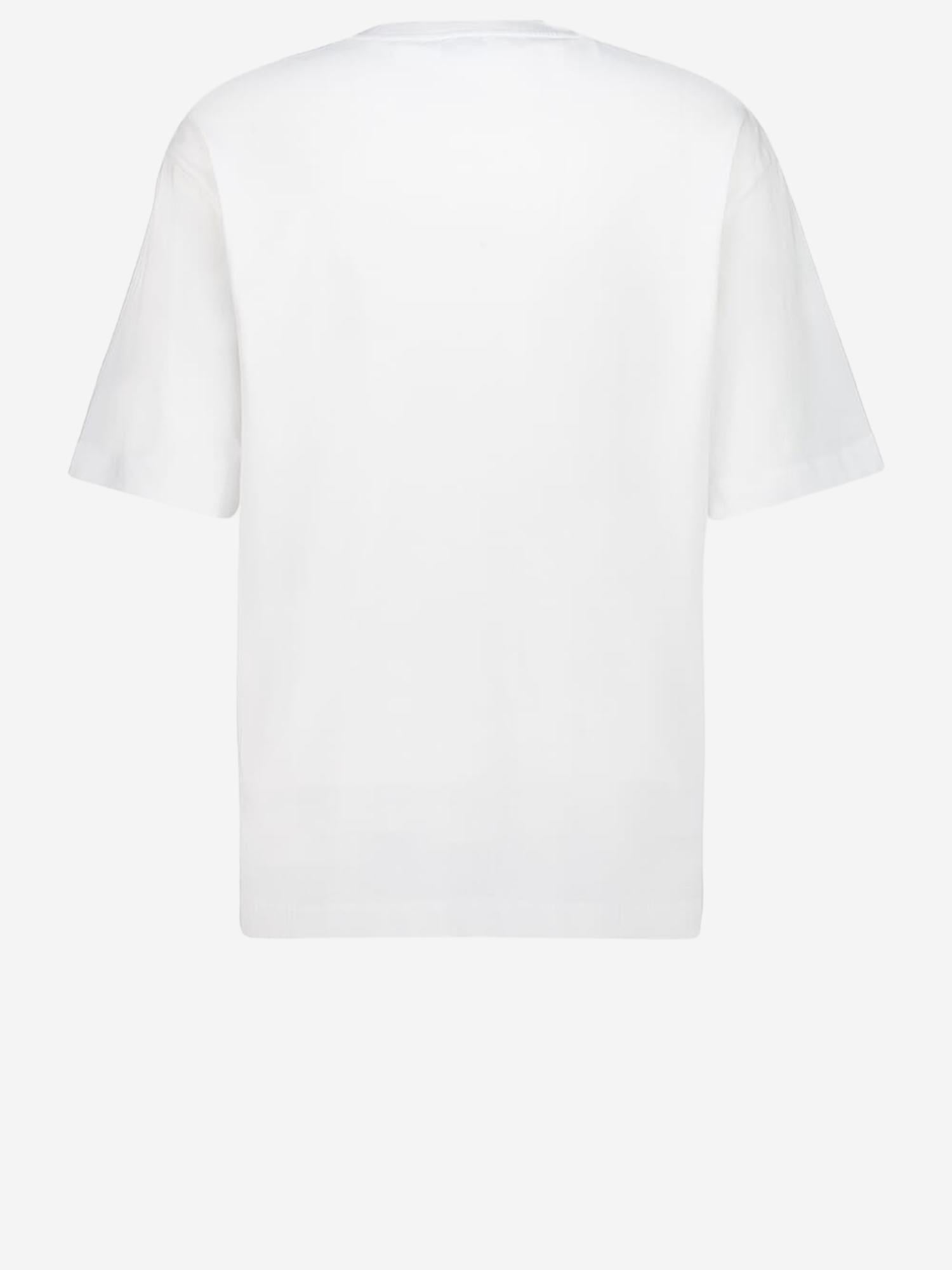 T-SHIRT IN COTONE CON LOGO 44MAA120S26J00C100 1000 OFF-WHITE 