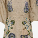 Abito Renee in lino con ricami floreali RENEECRU ECRU PHILIPPA 1970 