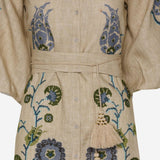 Abito Renee in lino con ricami floreali RENEECRU ECRU PHILIPPA 1970 