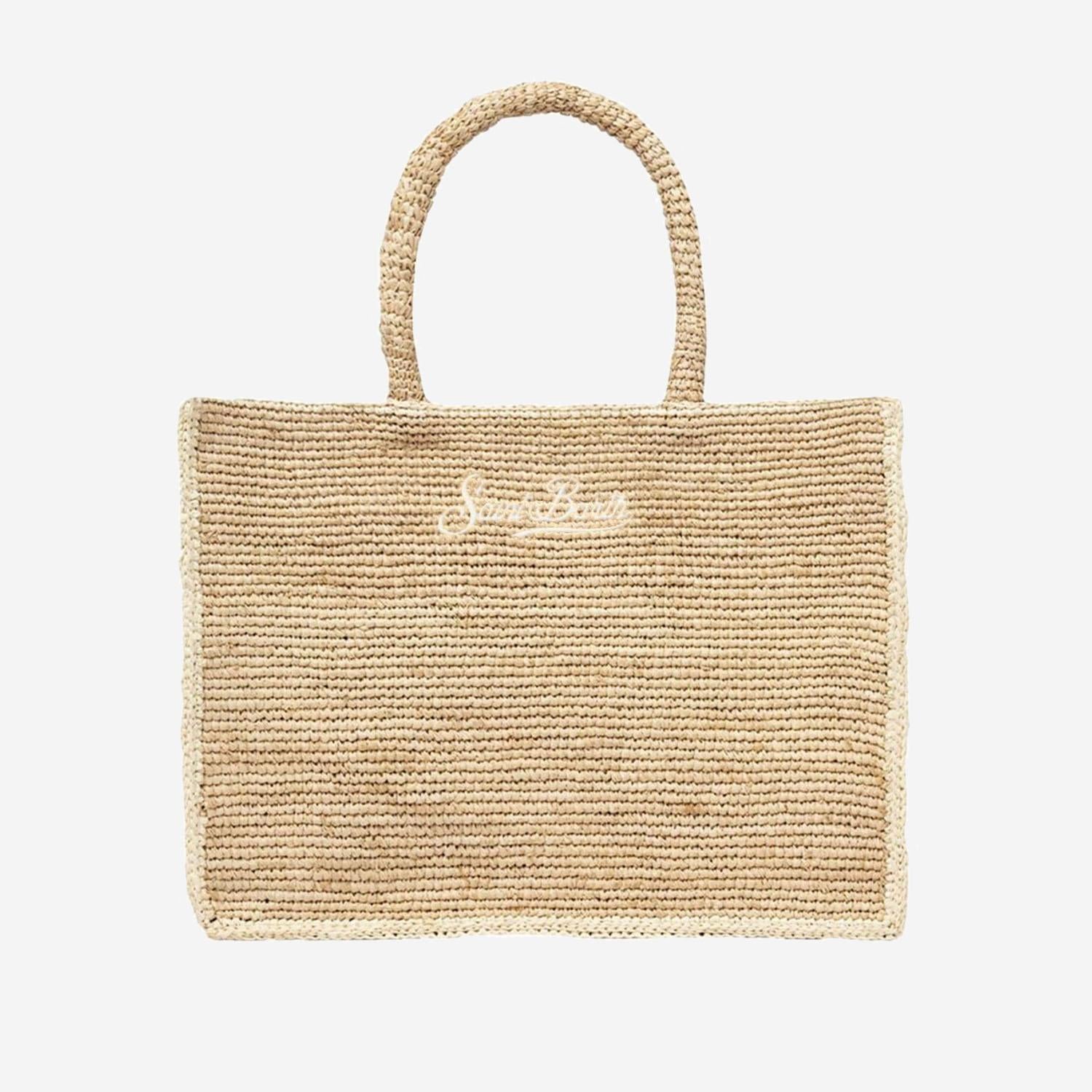 BORSA IN RAFIA CON LOGO VANI013 00419L MC2 SAINT BARTH 