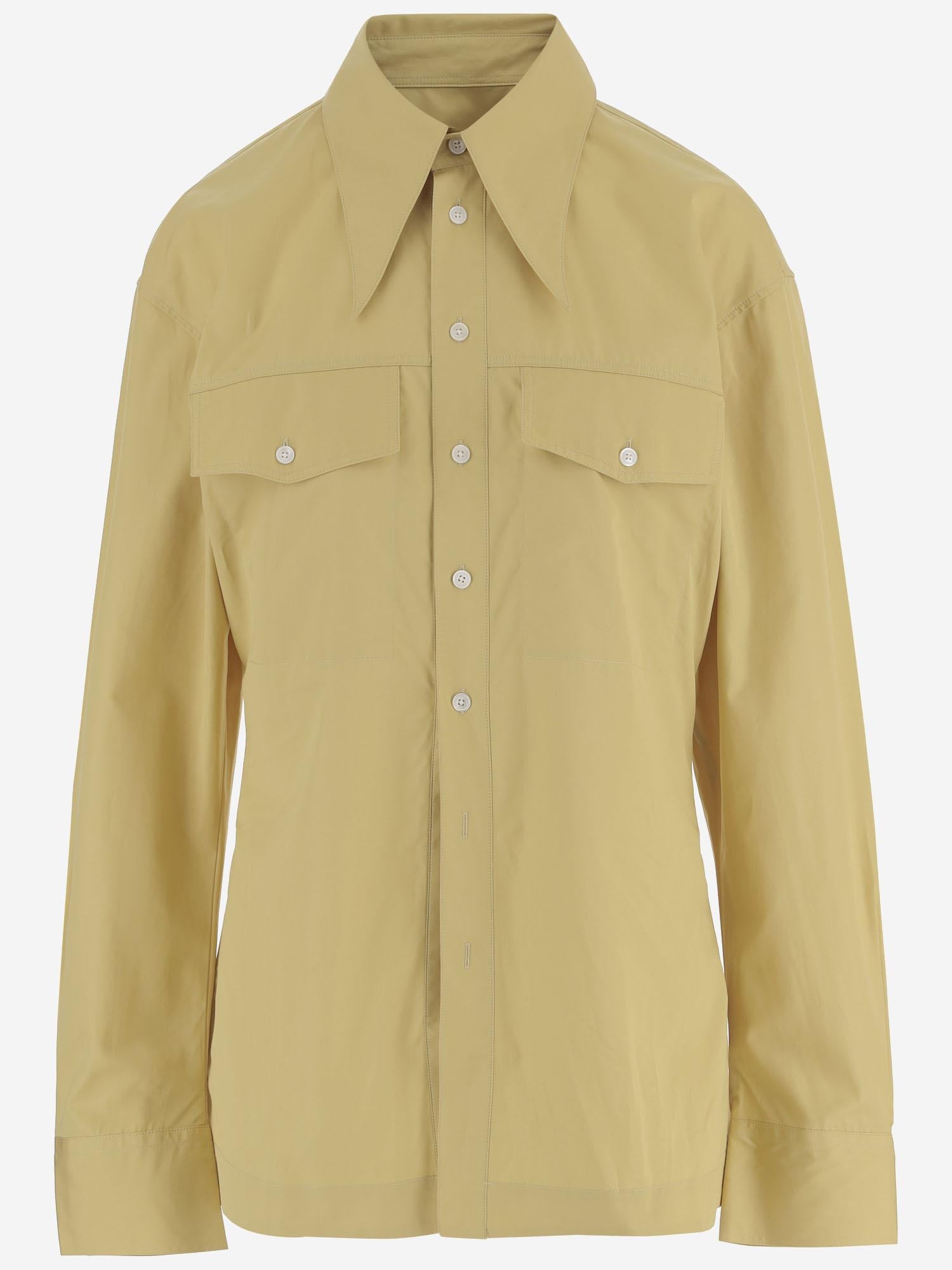 Camicia in cotone con colletto a punta FSH807CO0063 A020 AMI 