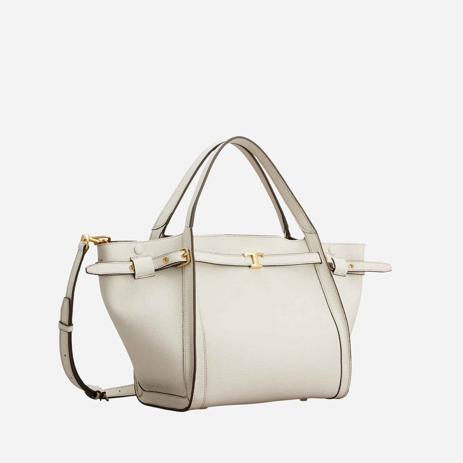 BORSA SHOPPING IN PELLE CON LOGO XBWTIMA0200WKA B015 TODS 