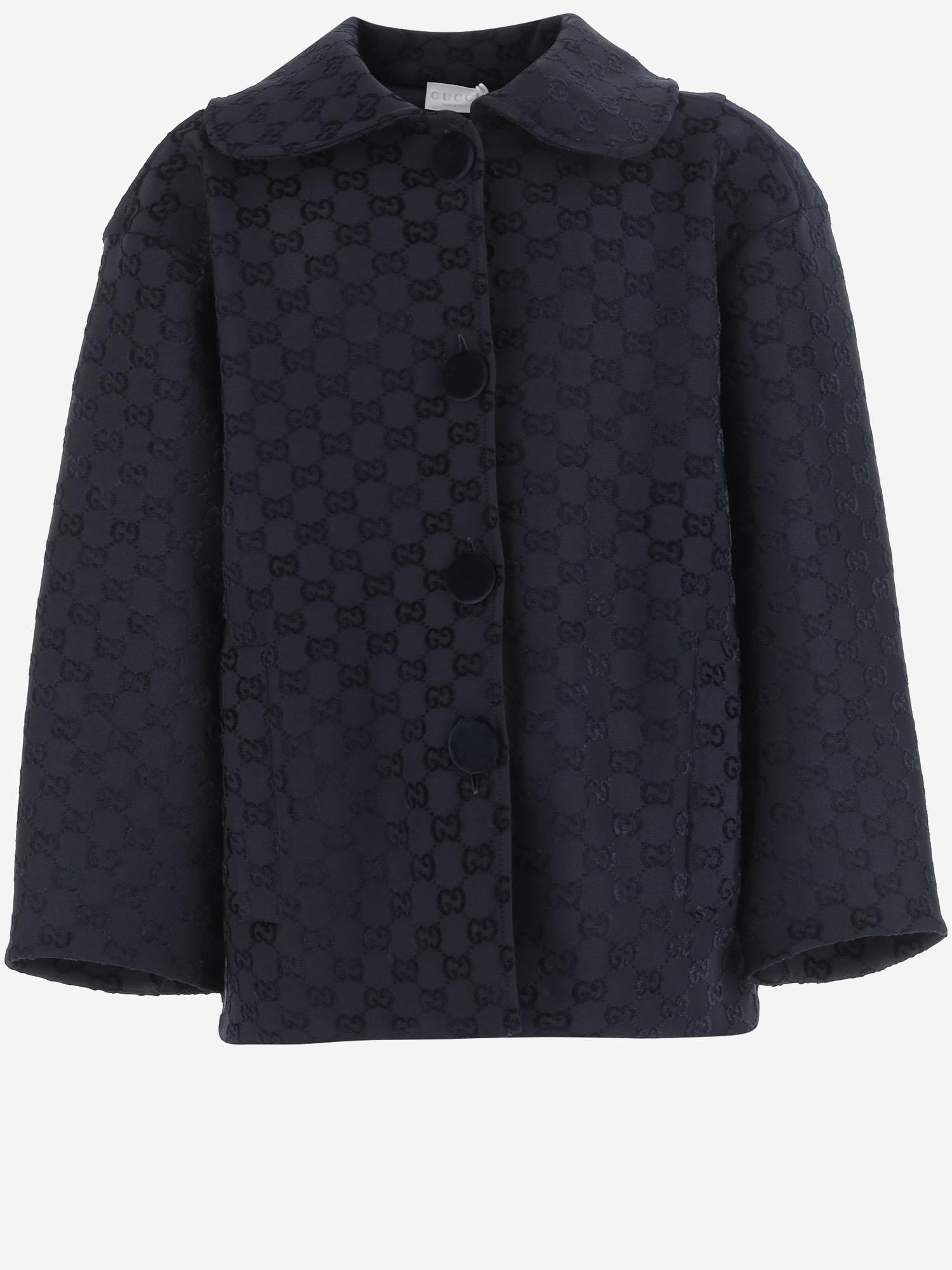 GIACCA IN VISCOSA STRETCH CON MOTIVO GG 828849 XJHD54215 GUCCI KIDS 