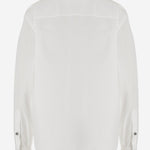 CAMICIA IN COTONE CON BOTTONI A CONTRASTO 1023767 1A147481W000 VERSACE 