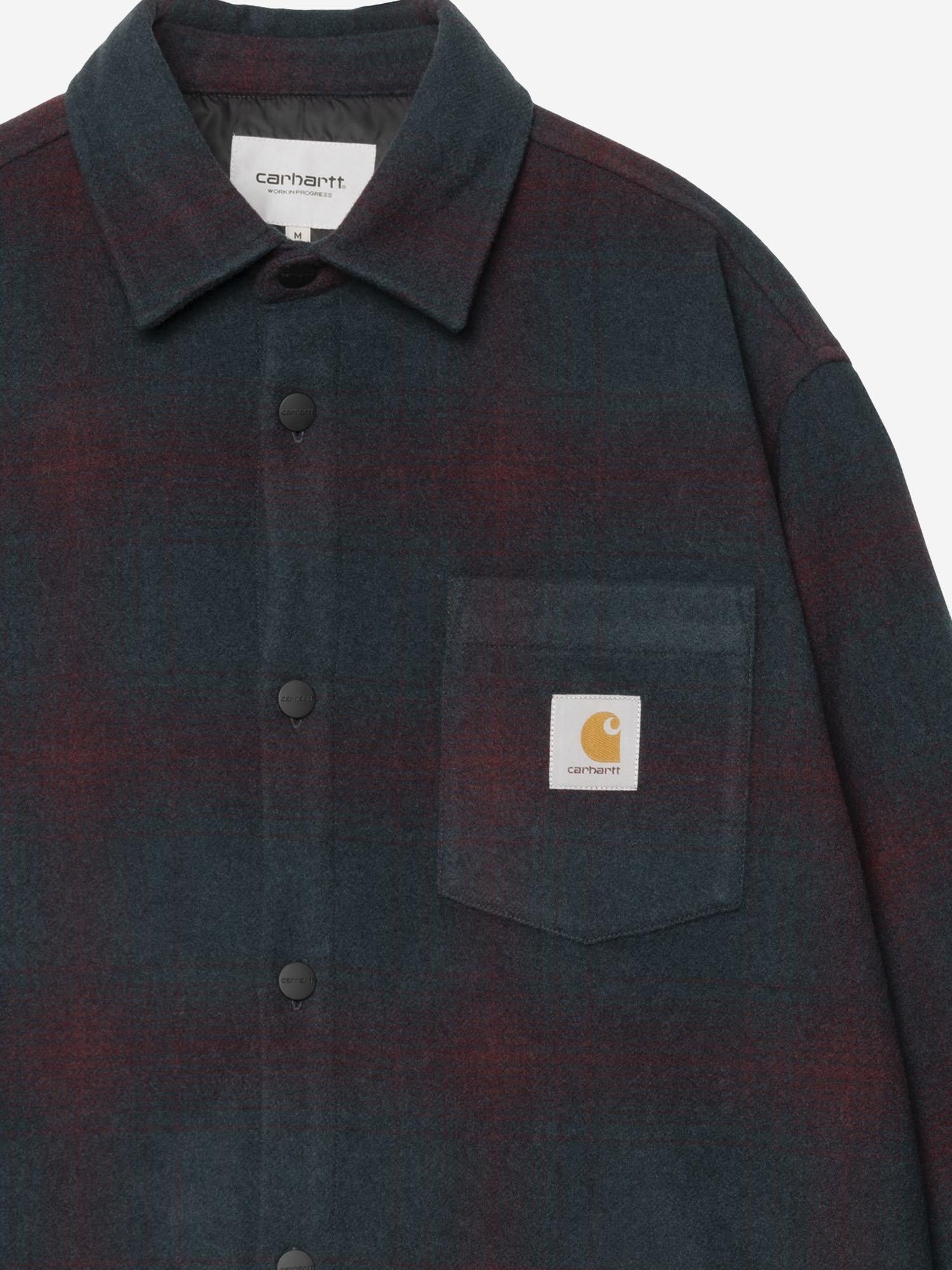 CAMICIA IN MISTO LANA CON LOGO I035324 34KXX CARHARTT WIP 