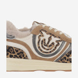 SNEAKERS ZOE 01 IN PELLE CON MOTIVO LEOPADRATA SS0087 P121M36 PINKO 