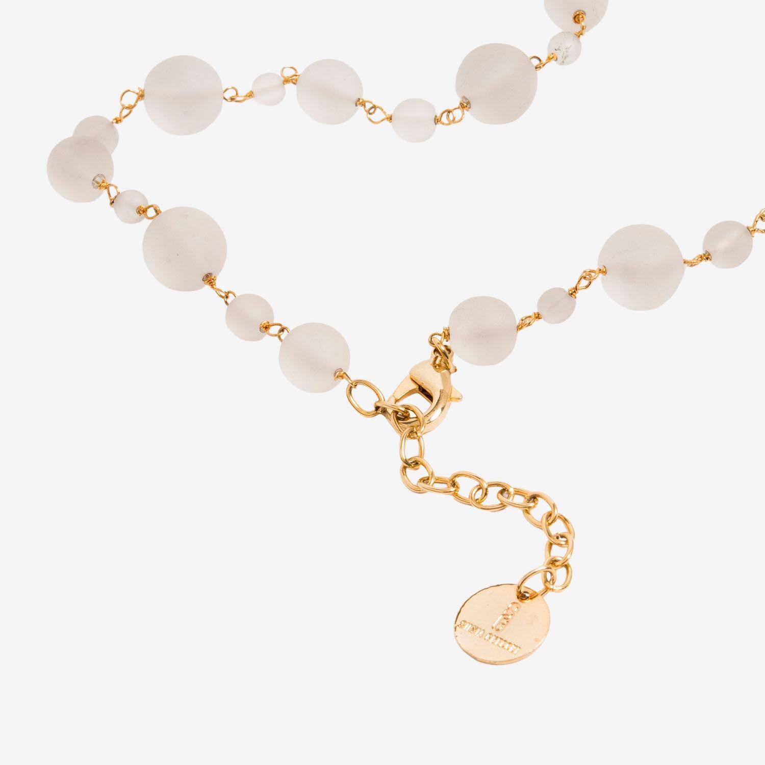 Collana con perle di vetro AURAPEARL BAEORO SILVIA GNECCHI 