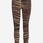 PANTALONI IN NYLON STRETCH CON STAMPA A PENNELLATE 80PAC100 JS558751 JUST CAVALLI 