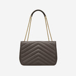 LOULOU LARGE IN PELLE DI AGNELLO TRAPUNTATA 803541 AAEAX1997 SAINT LAURENT 