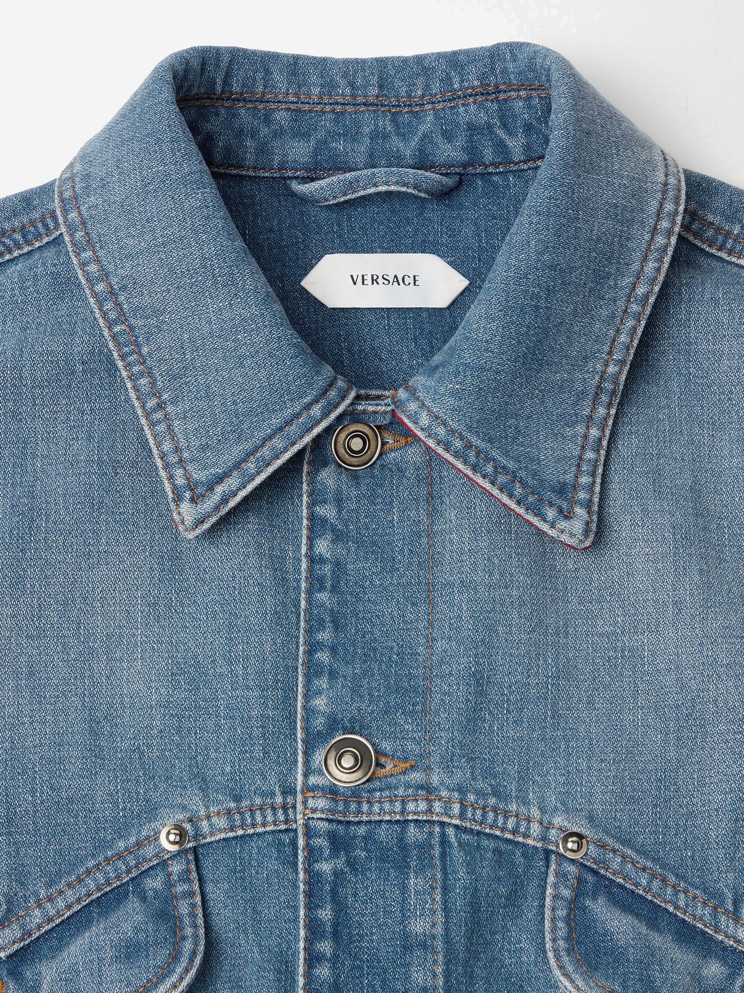 GIACCA IN DENIM DI COTONE 1023603 1A179212DC50 VERSACE 