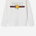 FELPA IN COTONE CON STAMPA 855825 XJHPV9214 GUCCI KIDS 