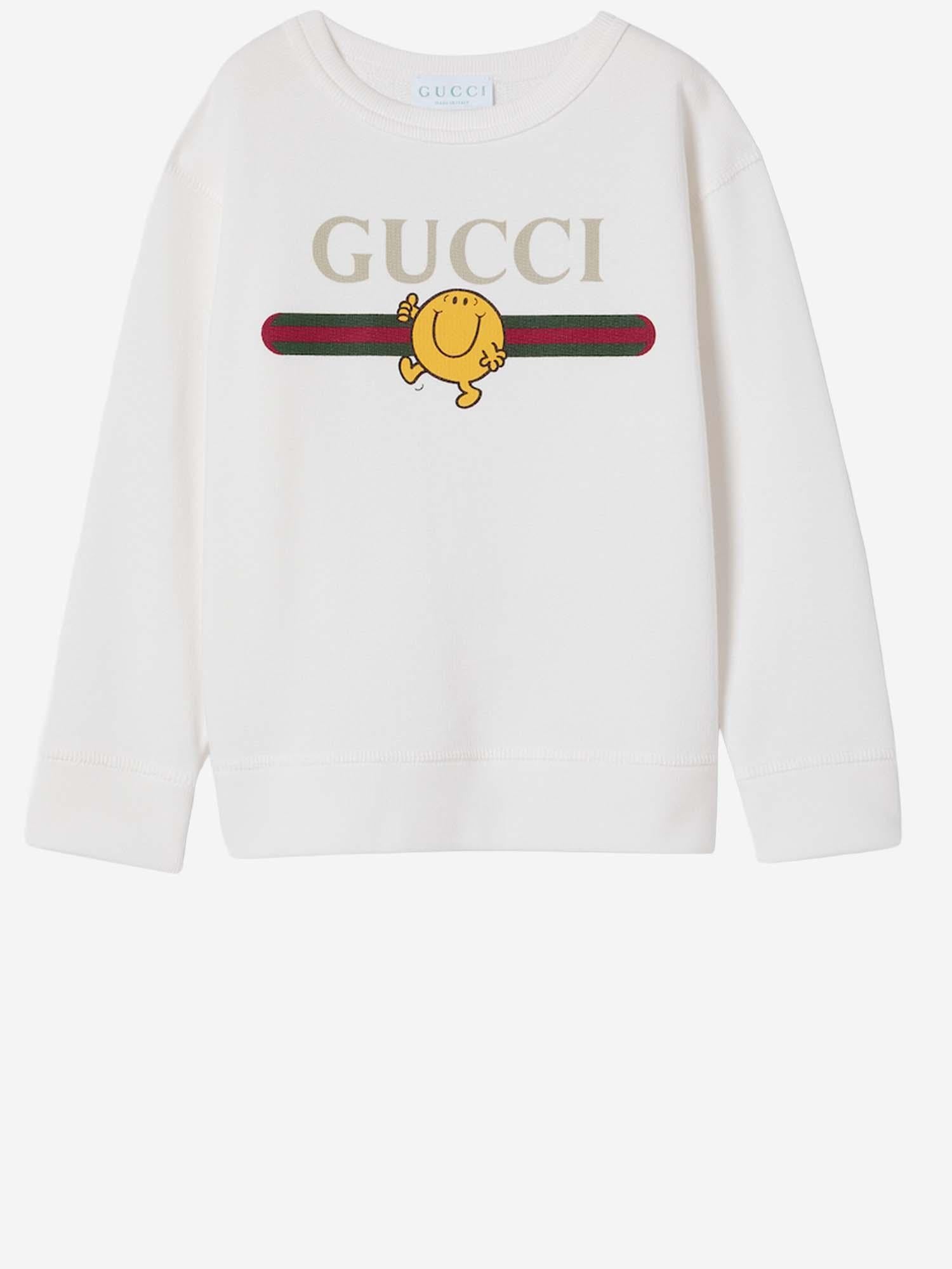 FELPA IN COTONE CON STAMPA 855825 XJHPV9214 GUCCI KIDS 