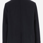 CAPPOTTO DOPPIOPETTO IN LANA 8115005 NAVY BURBERRY 