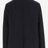 CAPPOTTO DOPPIOPETTO IN LANA 8115005 NAVY BURBERRY 