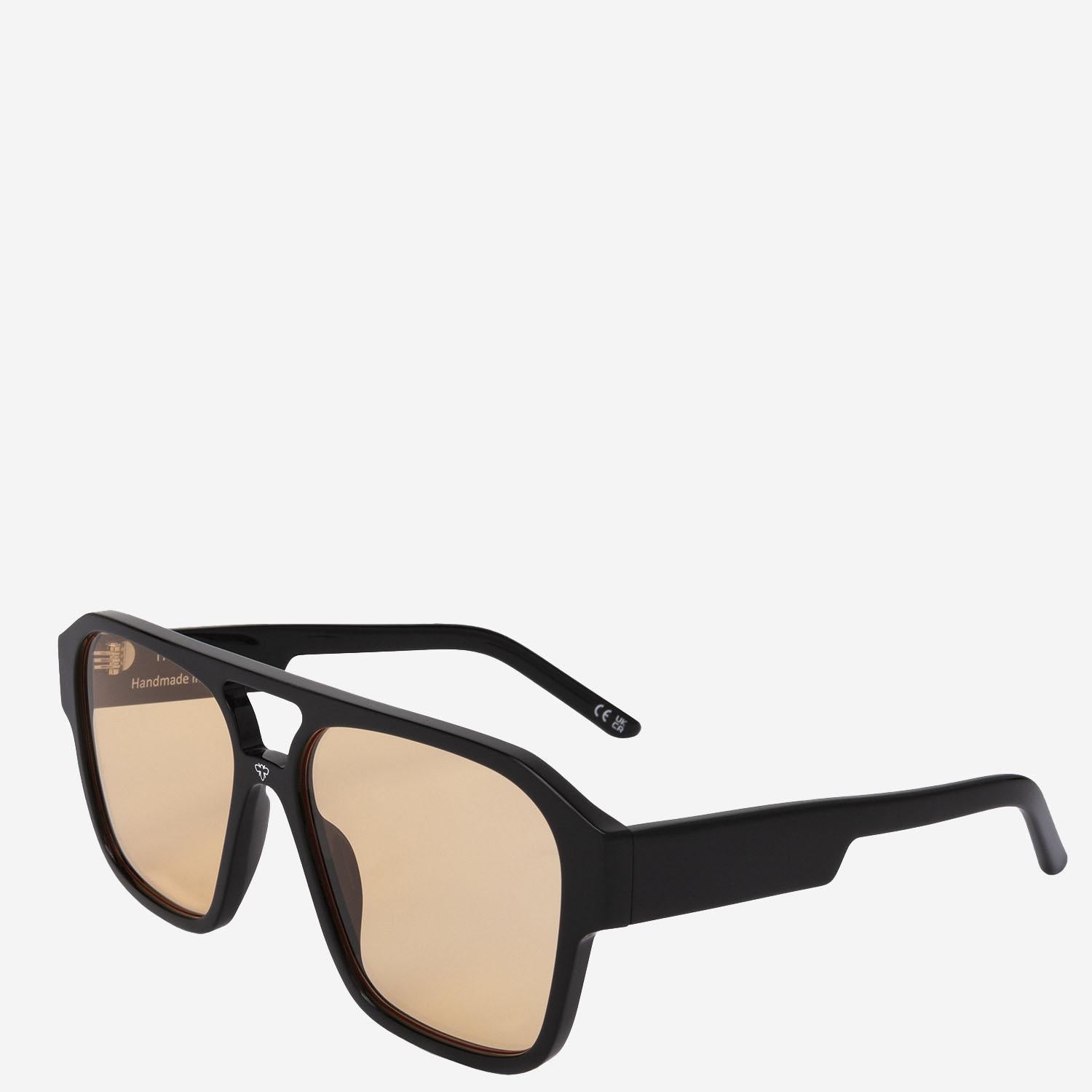 OCCHIALI DA SOLE CON LOGO DOPPIOPONTE BLACKORANGE FACE HIDE 
