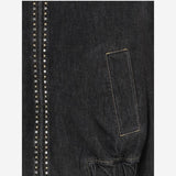 GIUBBOTTO DECORATO IN COTONE 1023067 1A164771D040 VERSACE 