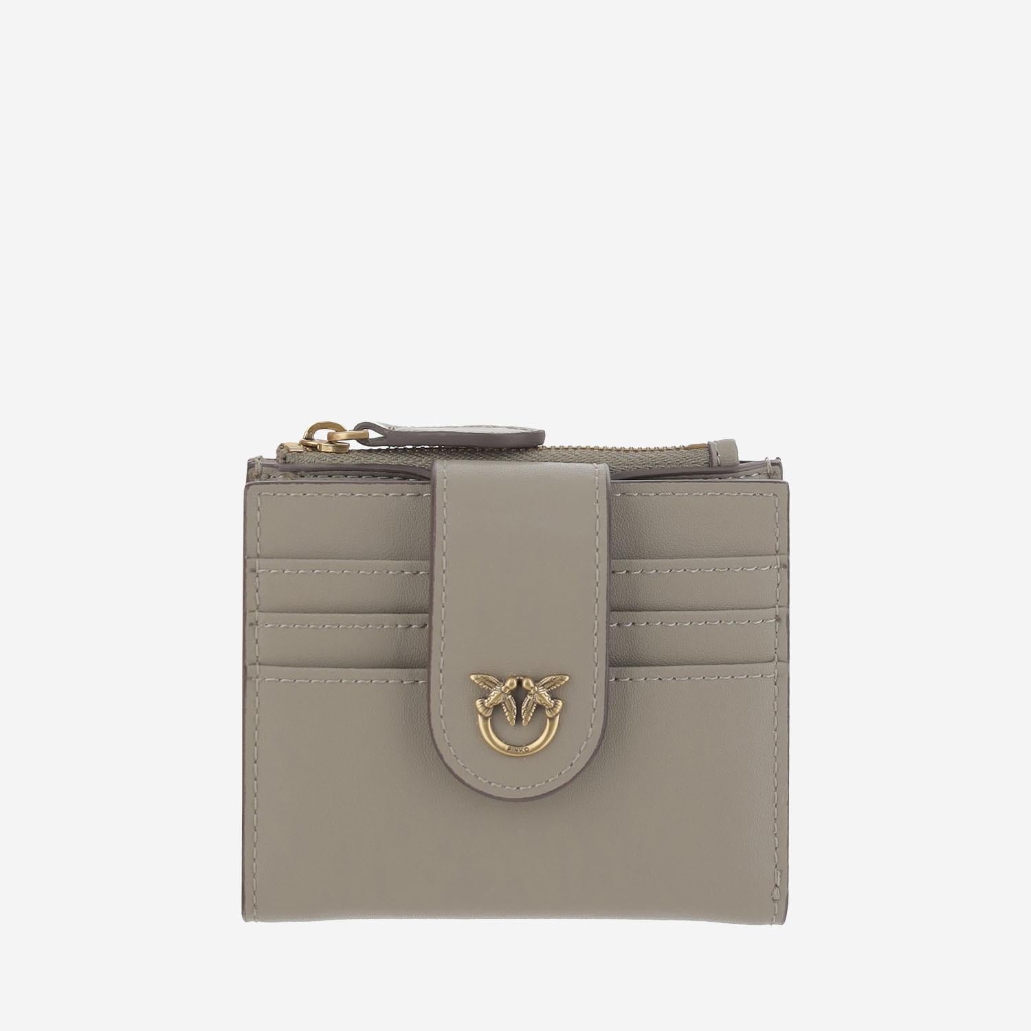 PORTAFOGLIO IN PELLE CON LOGO 103610 A0F1I68Q PINKO 