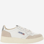 SNEAKERS MEDALIST LOW IN PELLE AULWLS74 WHTSILVER AUTRY 
