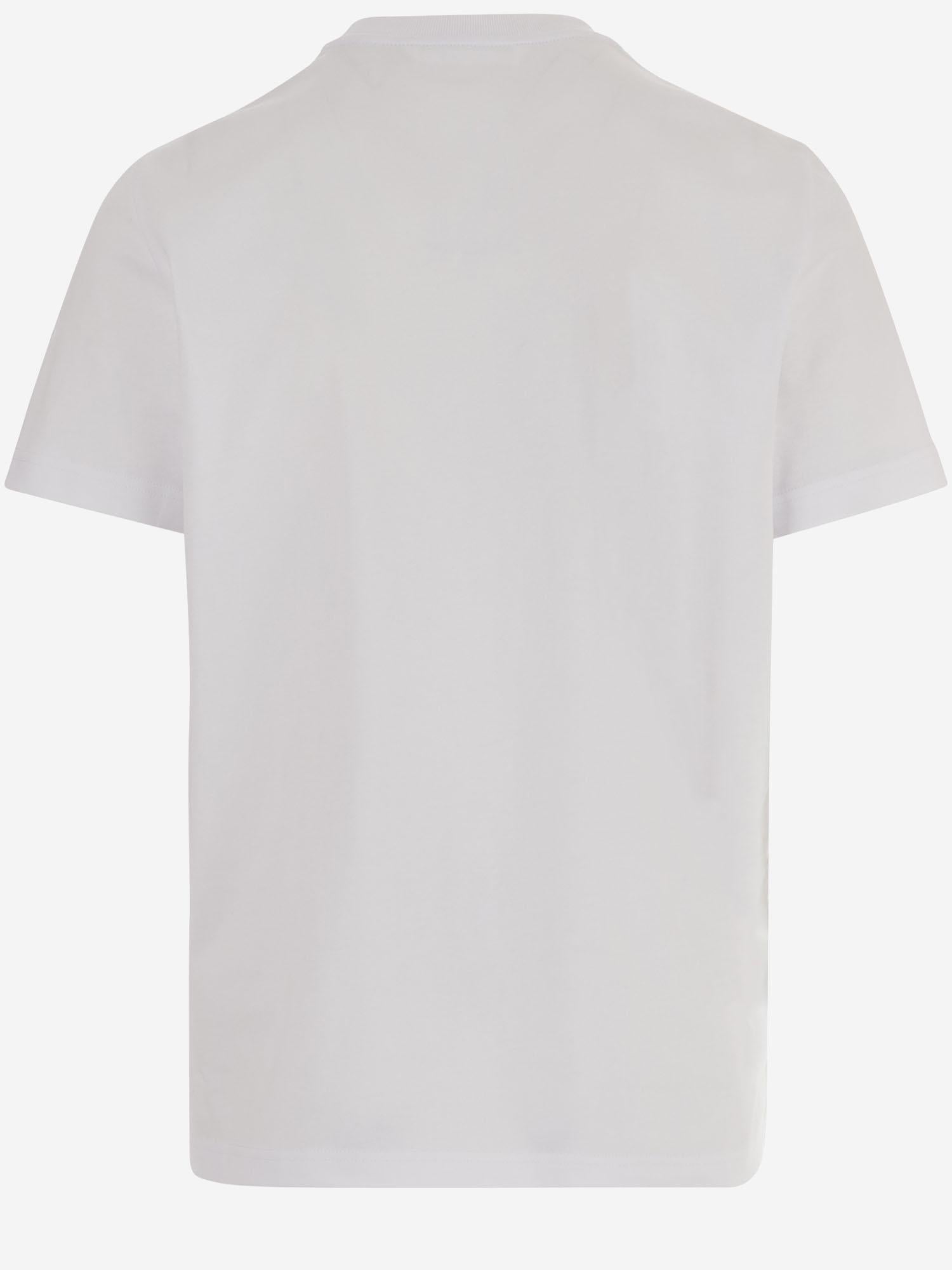 T-SHIRT IN COTONE CON STAMPA LOGO 8C00035 89AUG00A MONCLER 