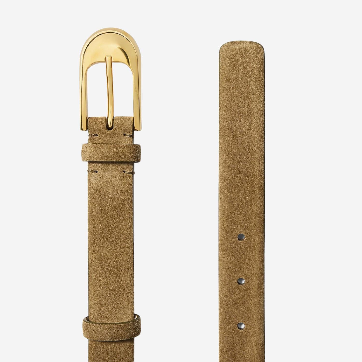 CINTURA IN PELLE SCAMOSCIATA 10105726 737 KHAITE 
