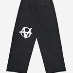 PANTALONI IN COTONE CON STAMPA UE54SP140X BLACKWHITE VETEMENTS 