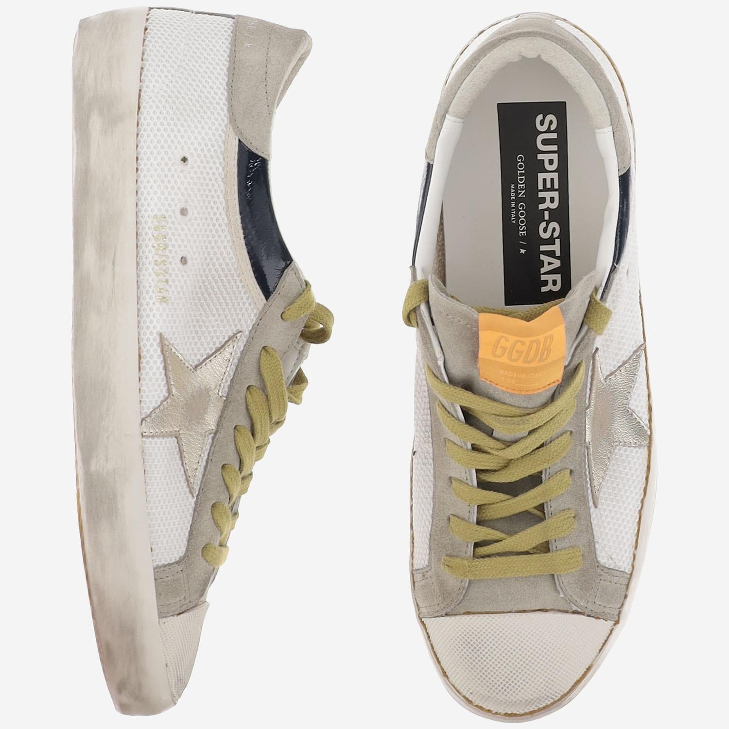 SUPERSTAR DOUBLE UPPER AND CAP GMF00841 F00749012275 GOLDEN GOOSE 
