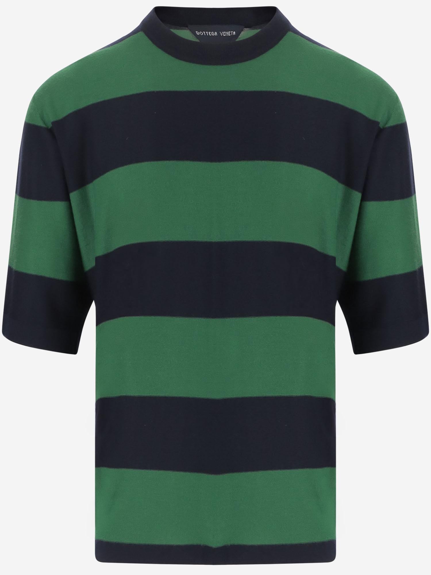 T-SHIRT in Cashmere a righe 861286 V4B703140 BOTTEGA VENETA 