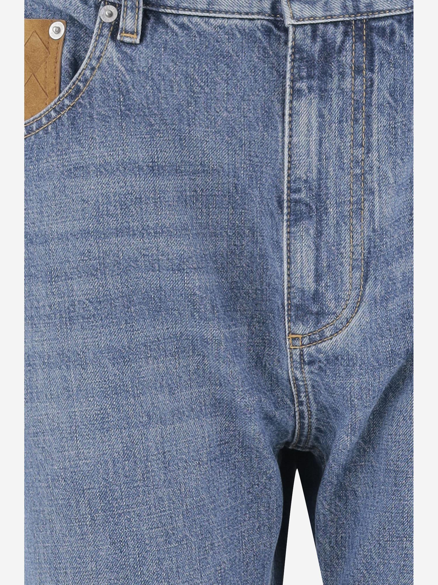 JEANS IN COTONE CON DETTAGLIO INTRECCIATO 831605 V42W04715 BOTTEGA VENETA 