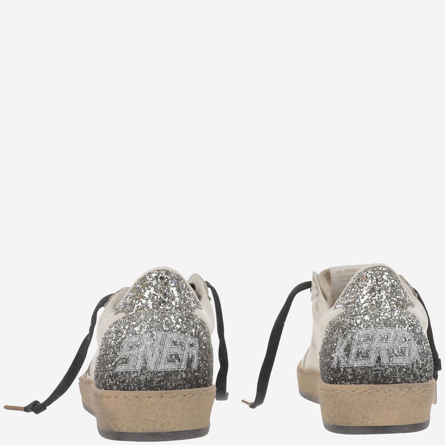 SNEAKERS BALL STAR CON GLITTER GWF00117 F00747212274 GOLDEN GOOSE 