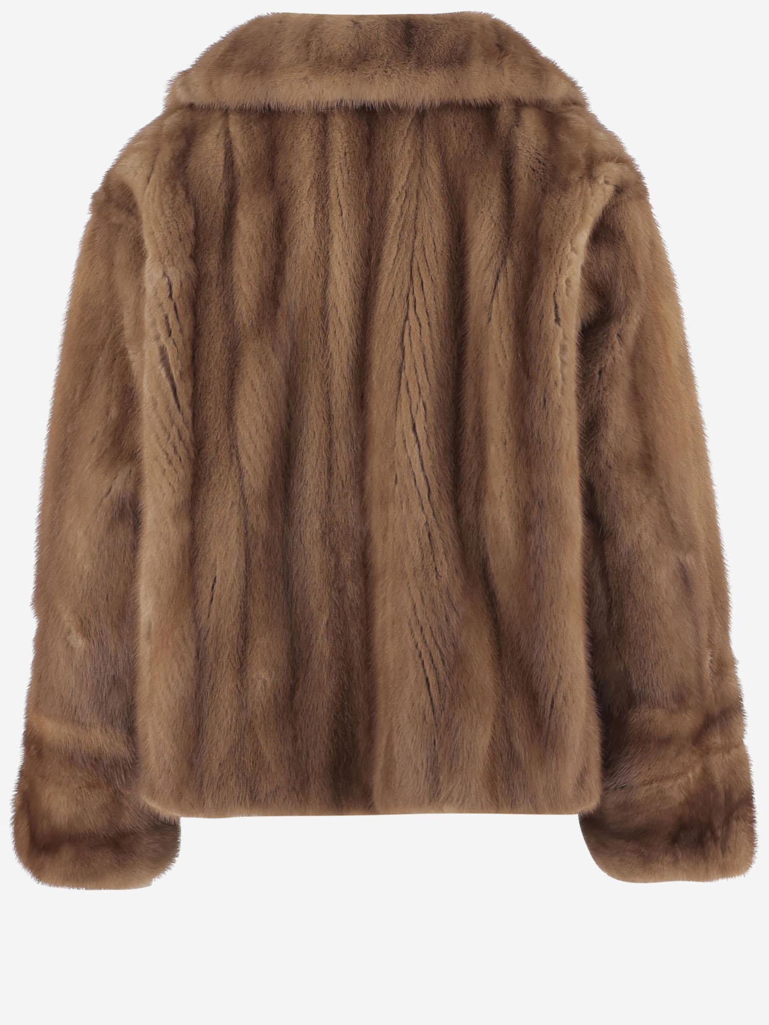 PELLICCIA DI VISONE MINK NATURALHONEY IACOPA 