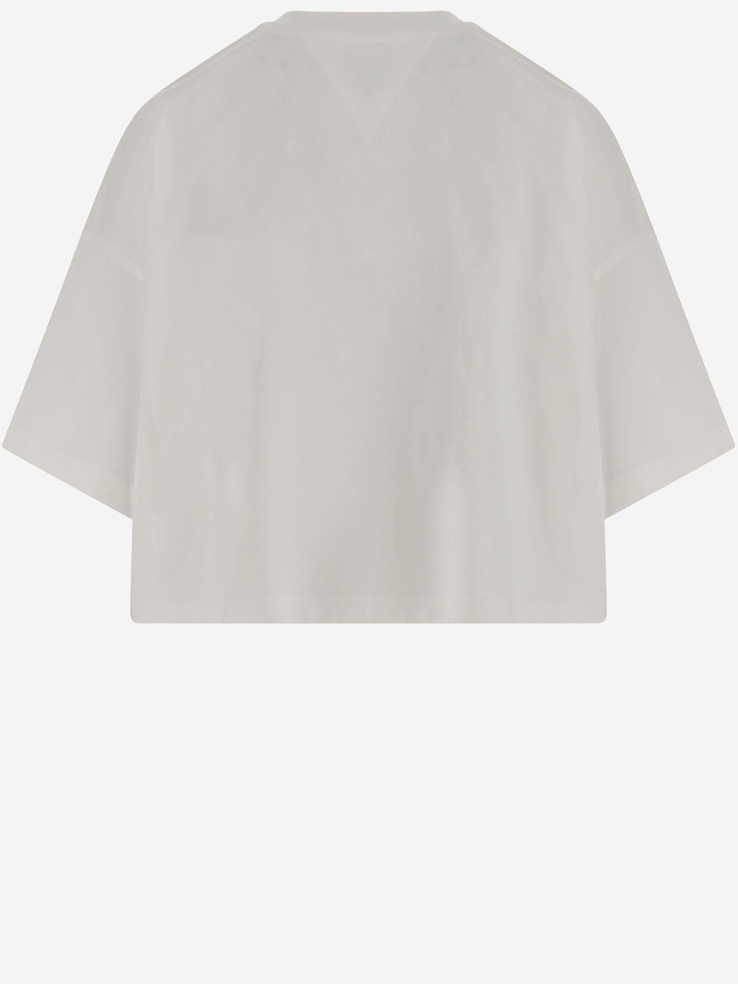 T-shirt corta in jersey di cotone 840748 V4N509071 BOTTEGA VENETA 